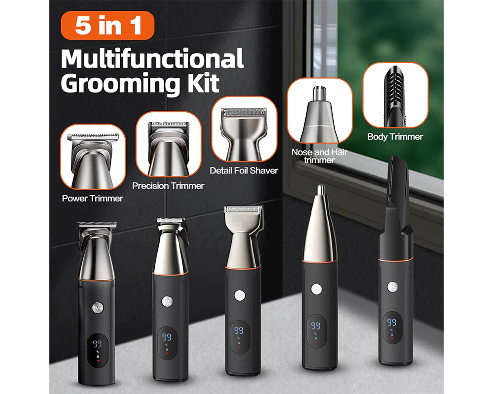 Cordless Hair Clippers Kit - Grooming Trimmer - Image 6