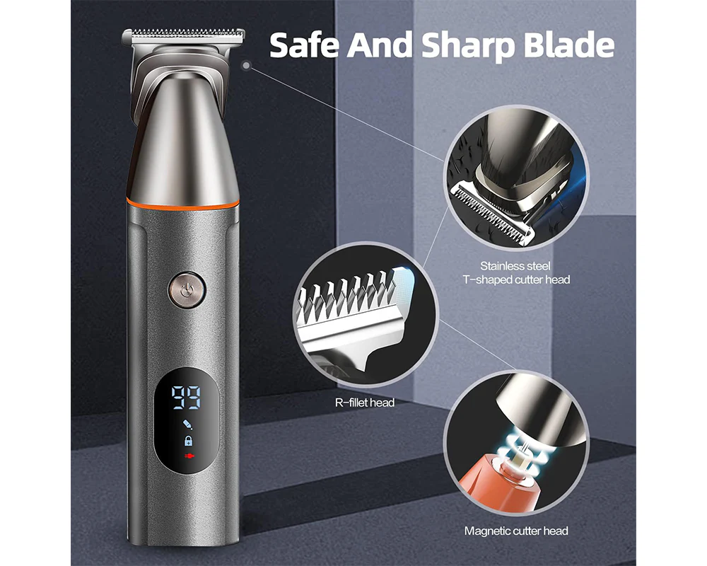 Cordless Hair Clippers Kit - Grooming Trimmer - Image 7