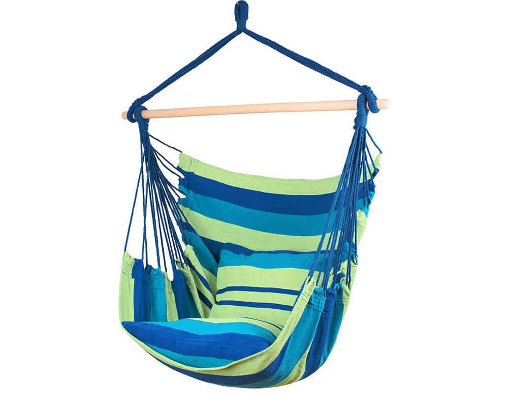 Hammock Chair Hanging Rope Hammock Swing Chair - Image 8