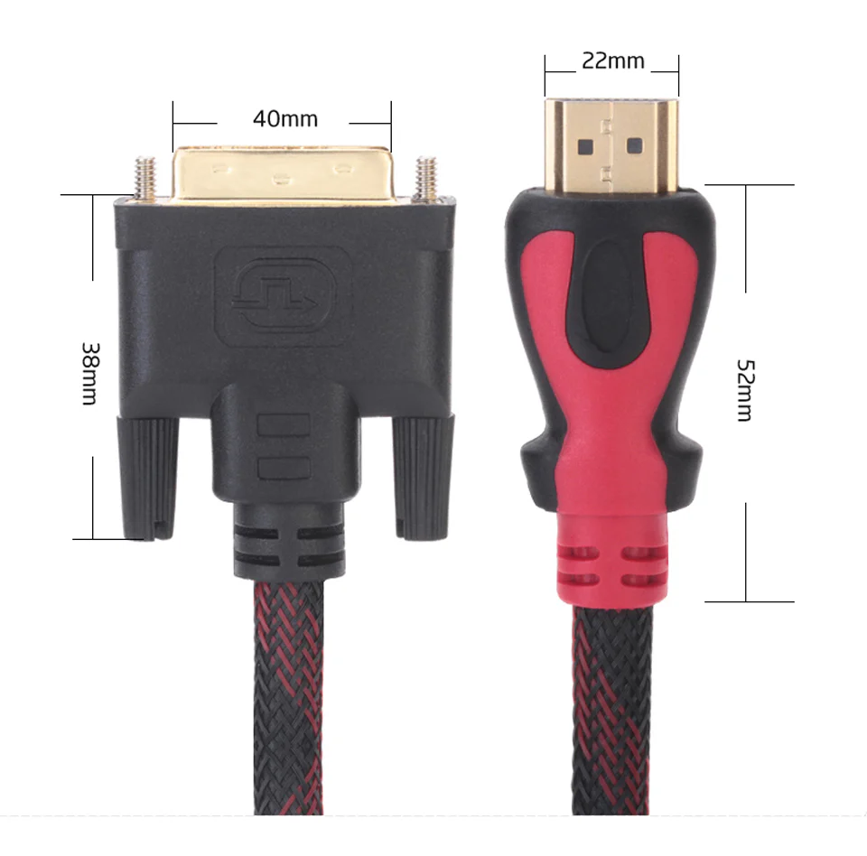 HDMI to DVI Cable for Monitor PC Laptop - Image 2