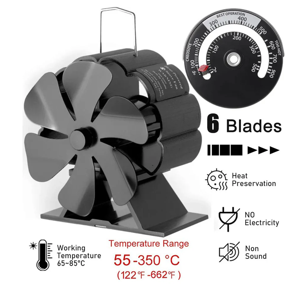 Stove Fan Heat Powered Stove Fan - Image 10