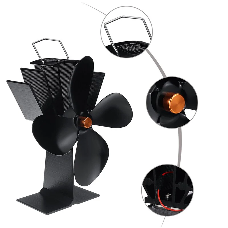 Stove Fan Heat Powered Stove Fan - Image 6