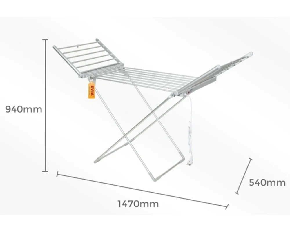 Heated Towel Rail Clothes Airer Stand Electric clothes drying rack - Image 4