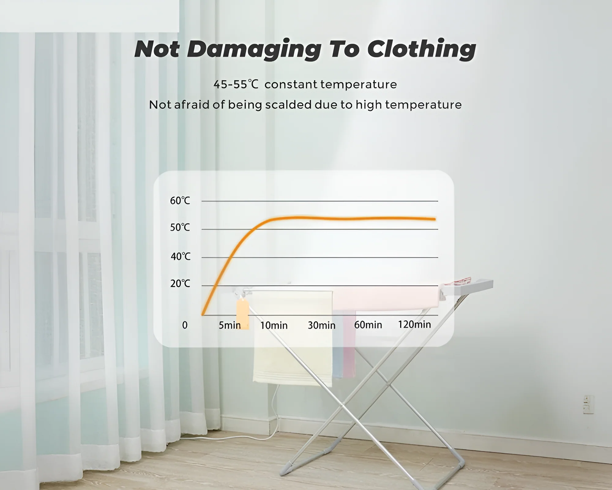 Heated Towel Rail Clothes Airer Stand Electric clothes drying rack - Image 5
