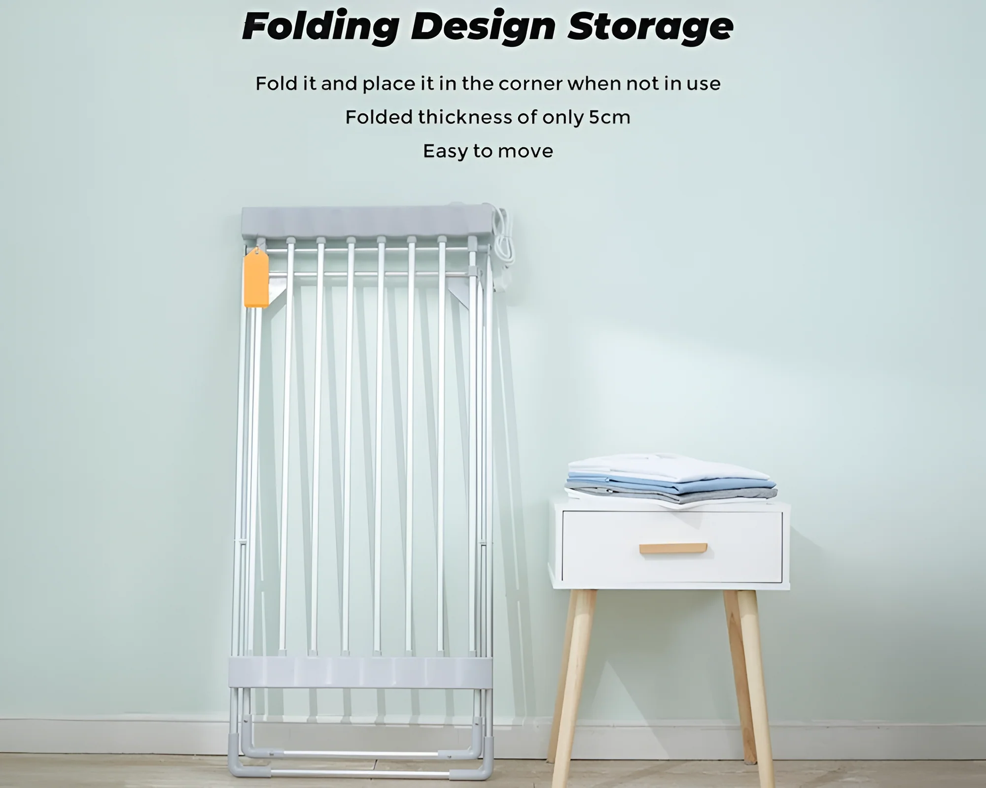 Heated Towel Rail Clothes Airer Stand Electric clothes drying rack - Image 6