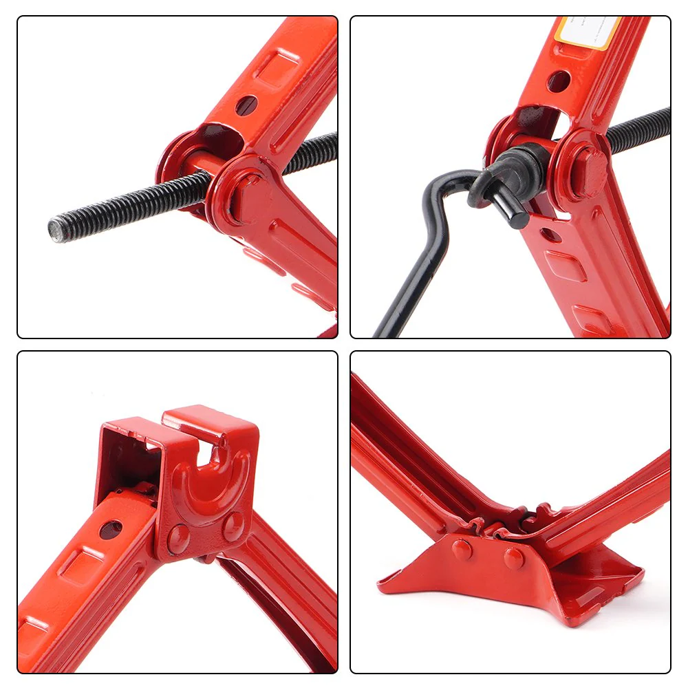 Scissor Jack 2 Ton Heavy Duty Steel Car Jack with Ratchet Handle - Image 5