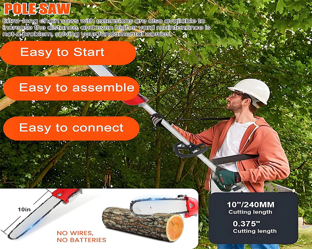 Petrol Garden Multi Tool 5 in 1 Grass Trimming and Cutting Set - Image 7