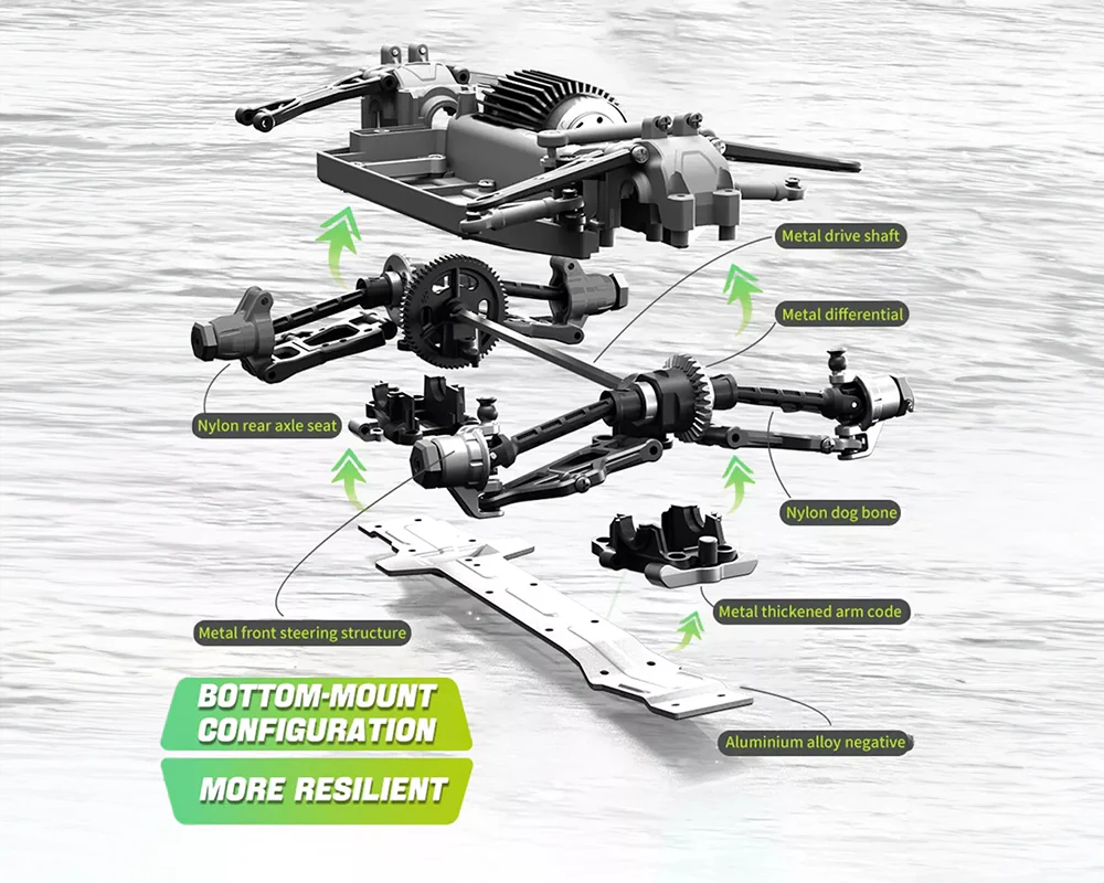 RC Car 4WD Monster Truck Off-Road Vehicle Remote Control Crawler - Image 8