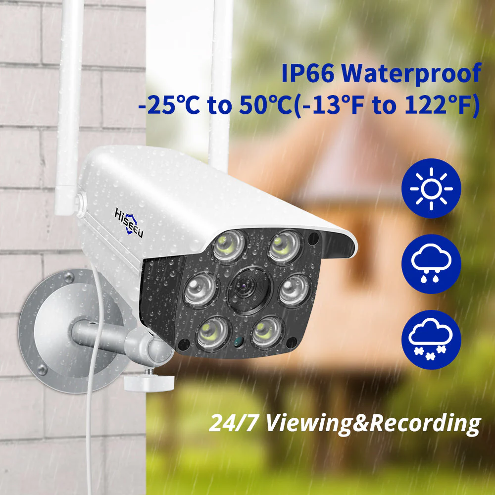 Wireless Security Camera 1080P – Waterproof WiFi IP Camera with Night Vision - Image 2
