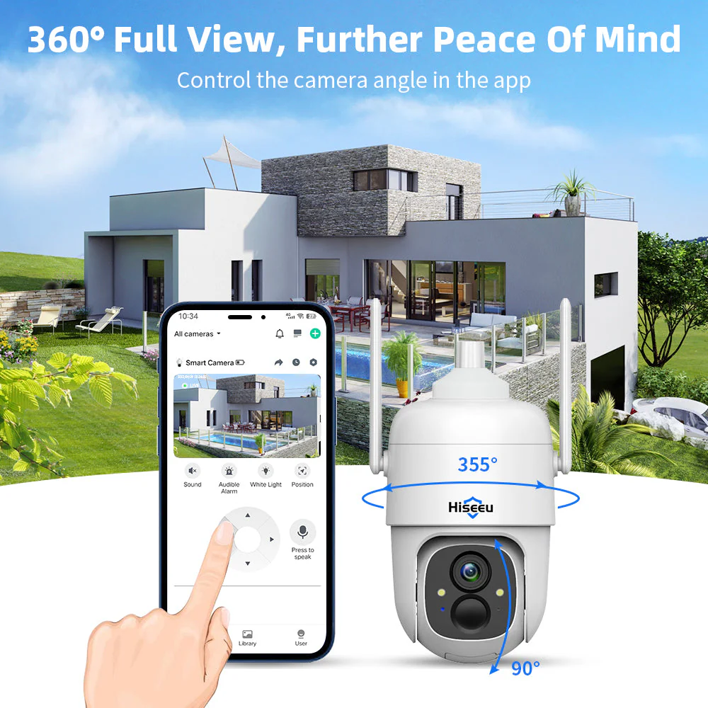 Solar power Security Camera 2MP PTZ WIFI 1080P - Image 3