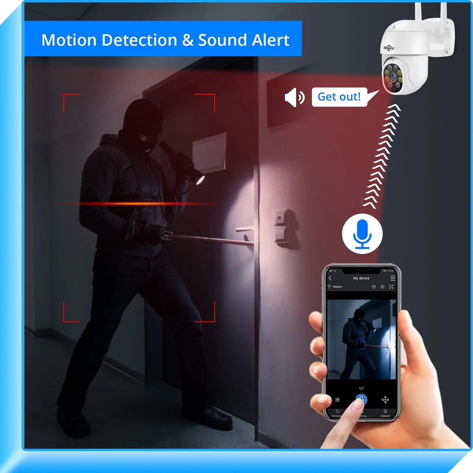 WiFi outdoor camera 2K HD resolution - Image 3