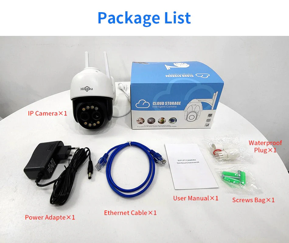 Hiseeu 4K 8MP PTZ IP Camera Outdoor WiFi - Image 4