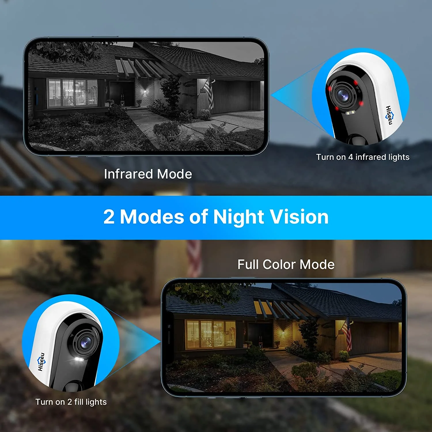 WiFi Security Camera 1080P Home Security Surveillance Outdoor Waterproof + 32Gb Sd card - Image 7