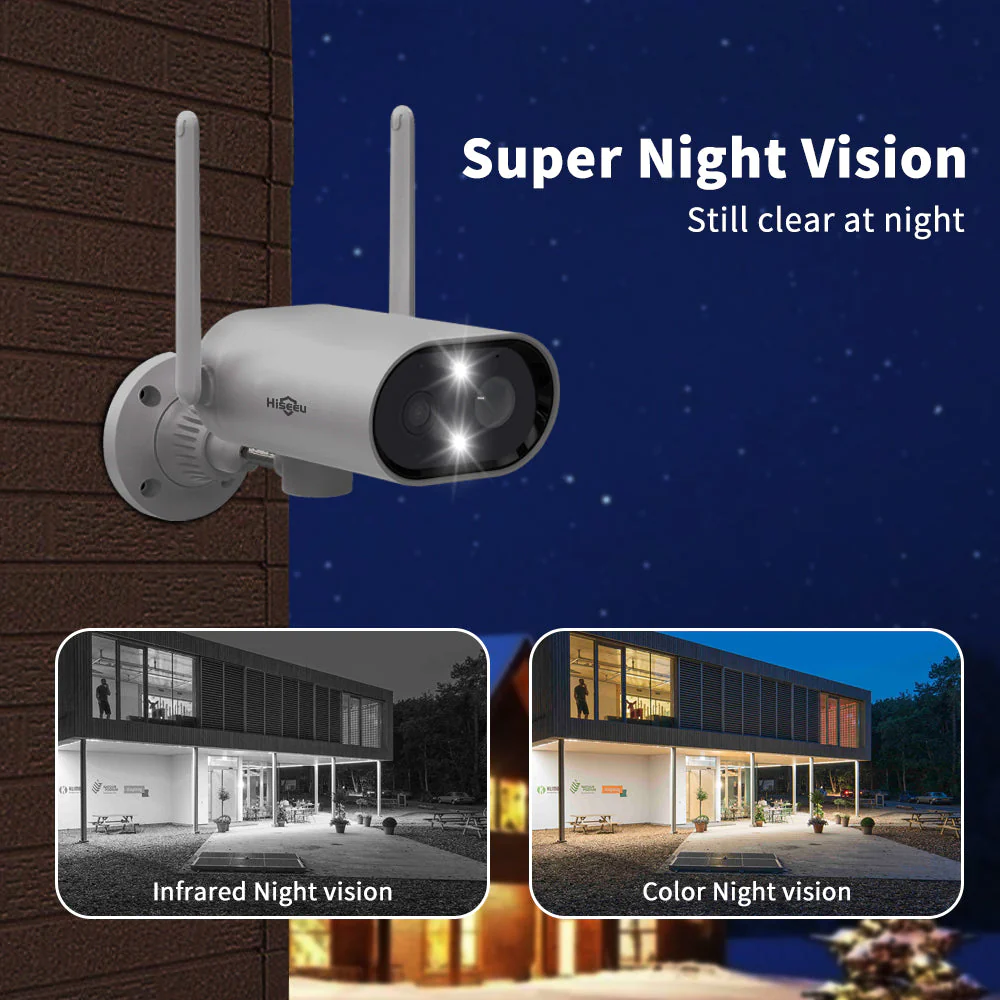 Home Security Camera Rechargeable Outdoor Waterproof Security Camera + 32GB Sd Card - Image 3