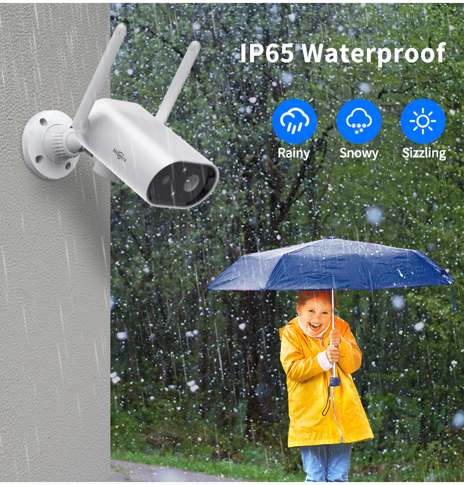 Home Security Camera Rechargeable Outdoor Waterproof Security Camera + 32GB Sd Card - Image 6