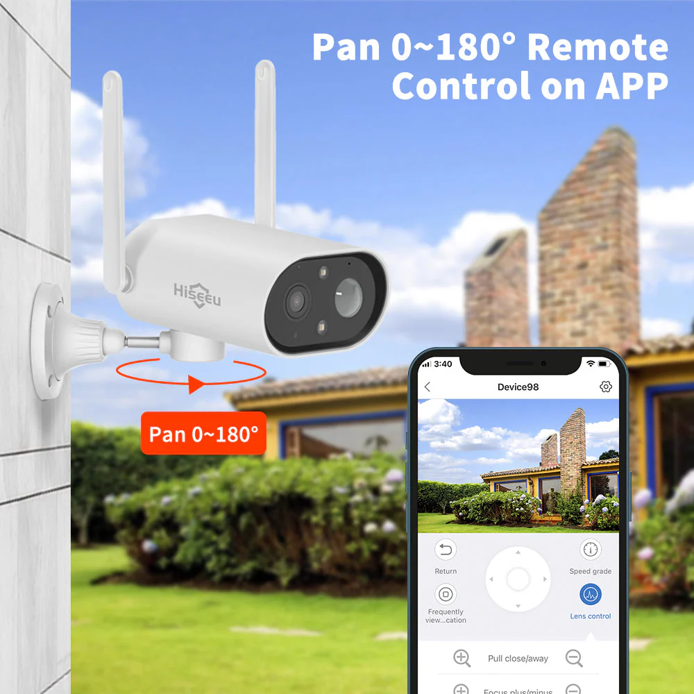 Home Security Camera Rechargeable Outdoor Waterproof Security Camera + 32GB Sd Card - Image 7