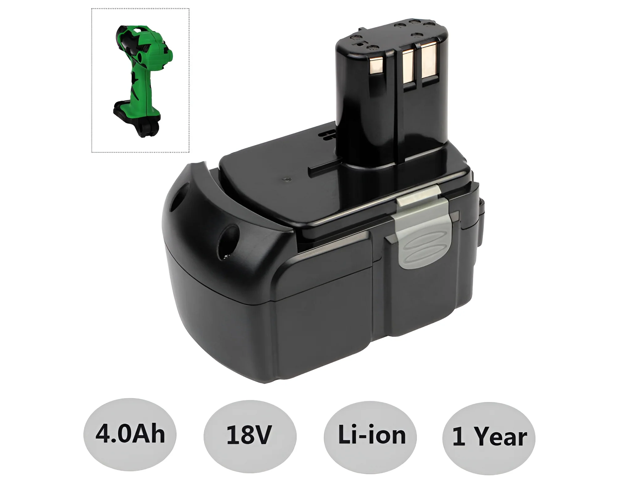 18V Hitachi battery 4.0Ah Hitachi Replacement Battery - Image 5
