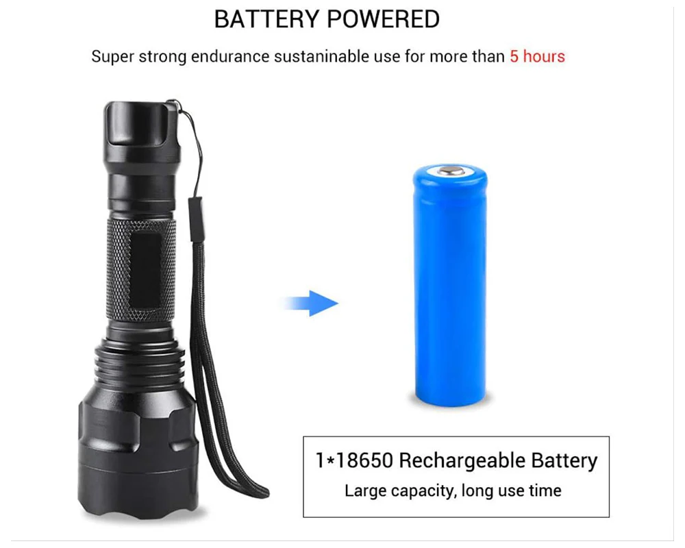 Tactical Hunting LED Torch - Image 7