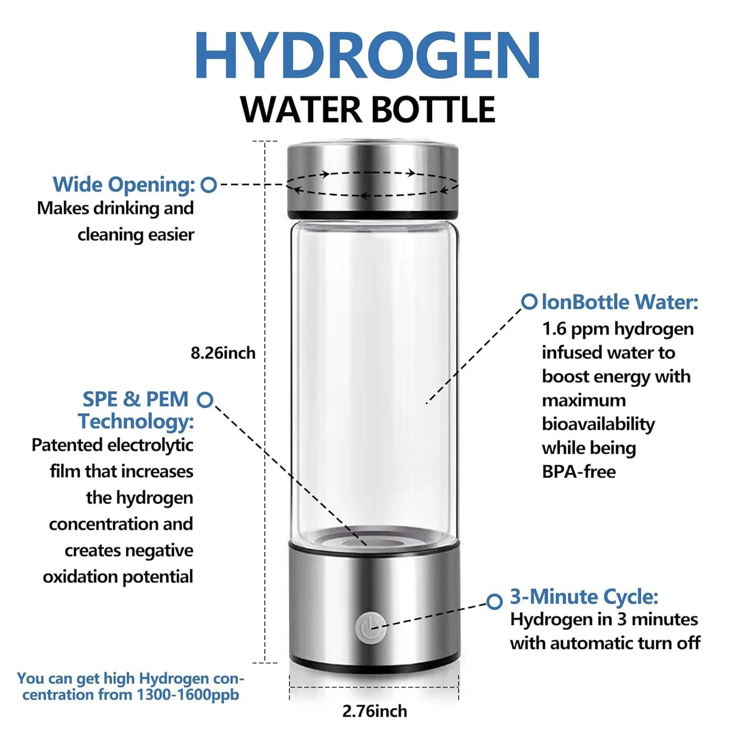 Hydrogen Water Generator Bottle - Image 7