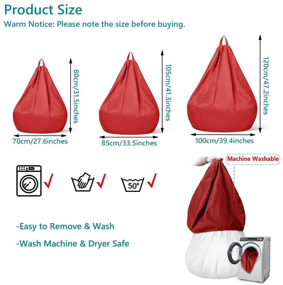 Large Bean Bag Cover 2Pcs - Image 5