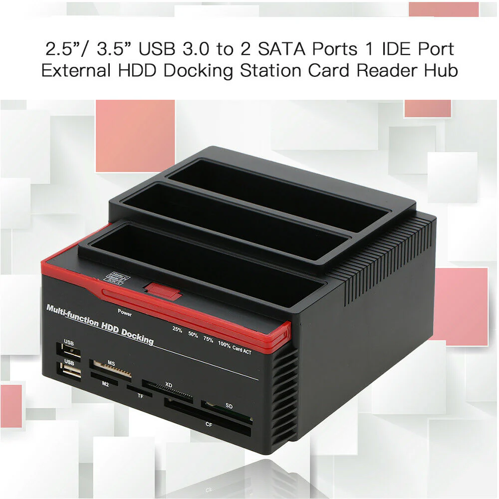 Triple Slot Hard Drive Docking Station - Image 2