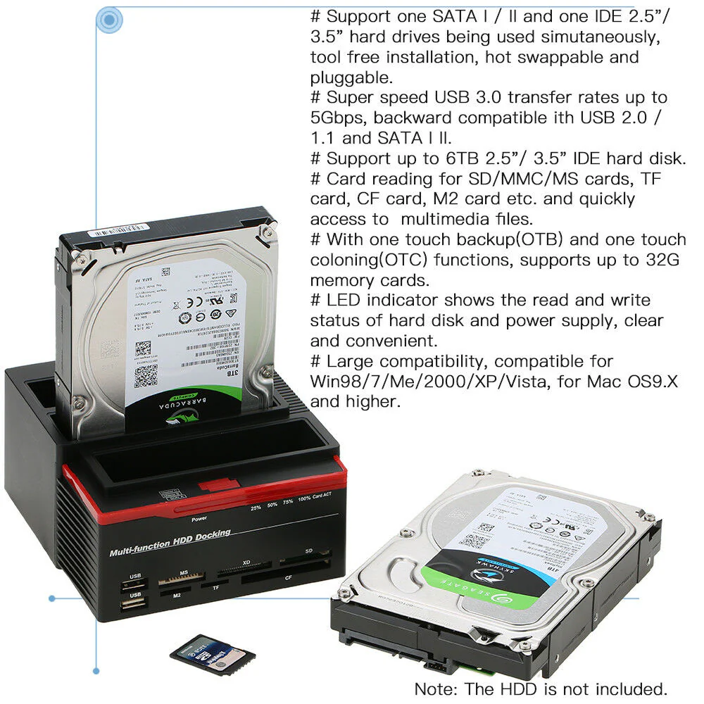 Triple Slot Hard Drive Docking Station - Image 3