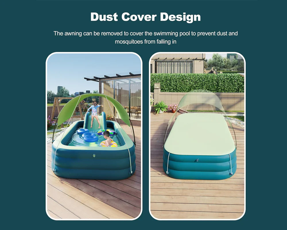 Family Pool with Canopy + Water Slide - Image 6