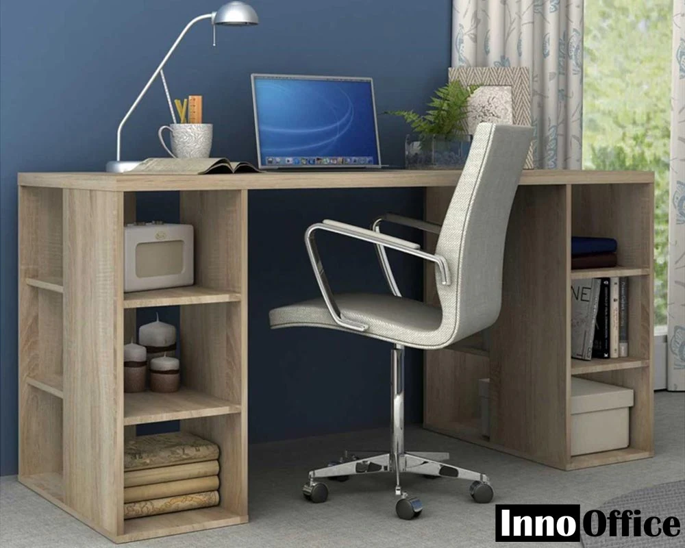 Computer Desk with Bookshelf Office Desk - Image 7