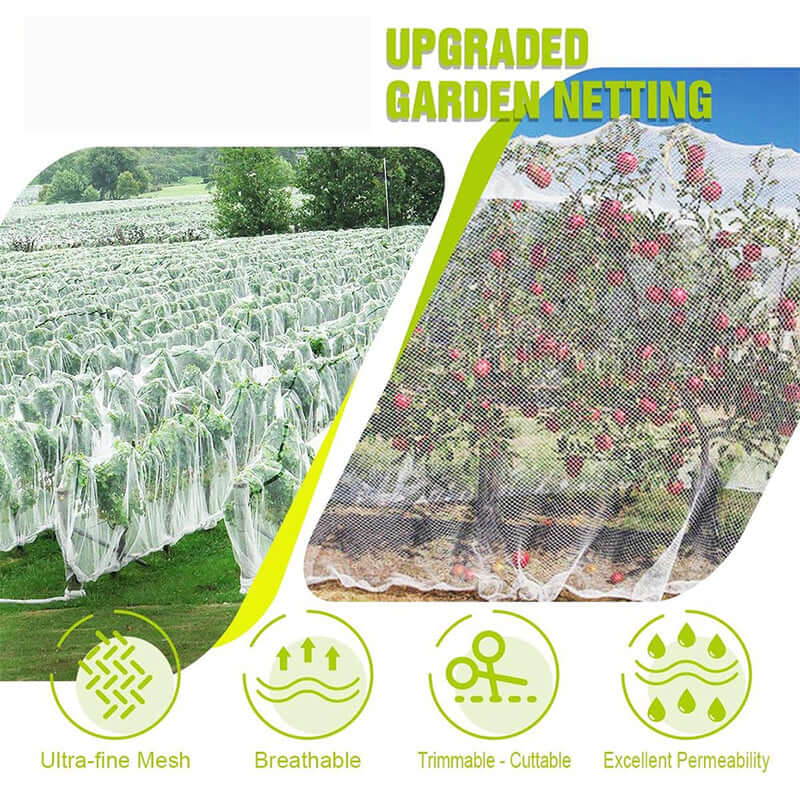3 x 10M Insect Netting Vegetables Plant Crop Mesh Protection - Image 7
