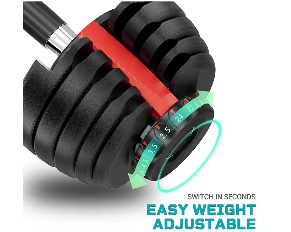 Adjustable dumbbells 24KG - Image 2