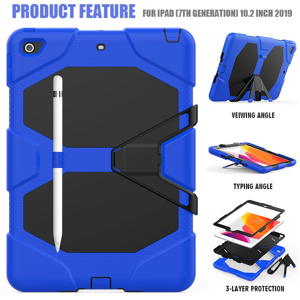 iPad 10.2 Case Rugged Shockproof Case - Image 2
