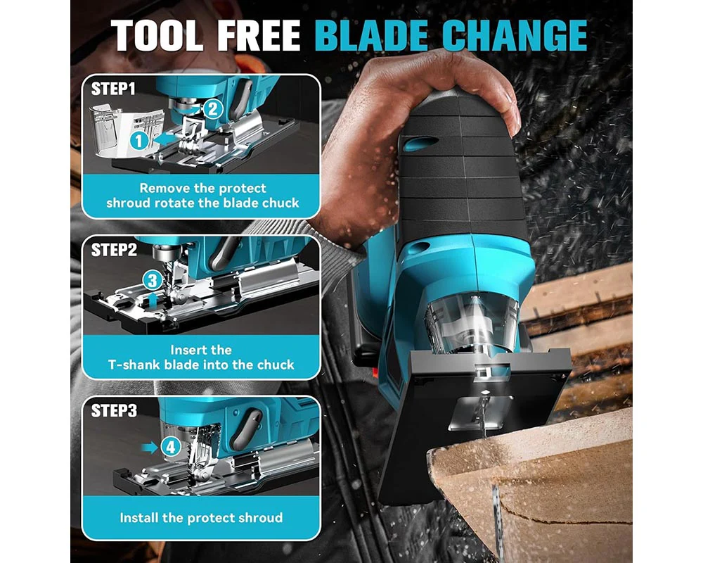 Jig Saw 18V Cordless For Makita Battery - Image 7