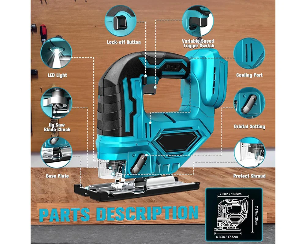 Jig Saw 18V Cordless For Makita Battery - Image 8