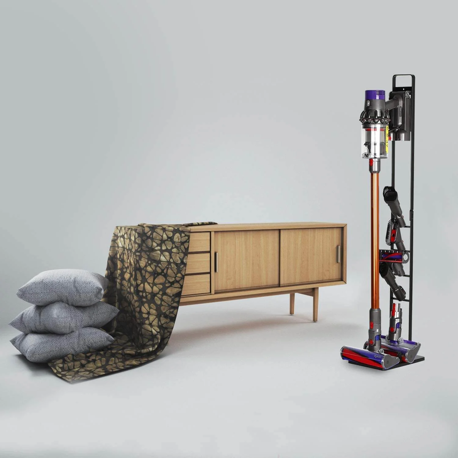 Freestanding Vacuum Stand For Dyson V6 7 8 V10 Compatible - Image 7