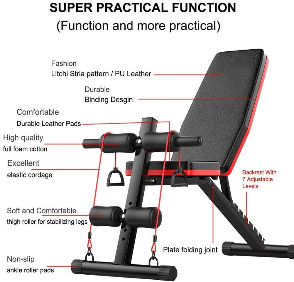 Adjustable Weight bench for home gym - Image 3