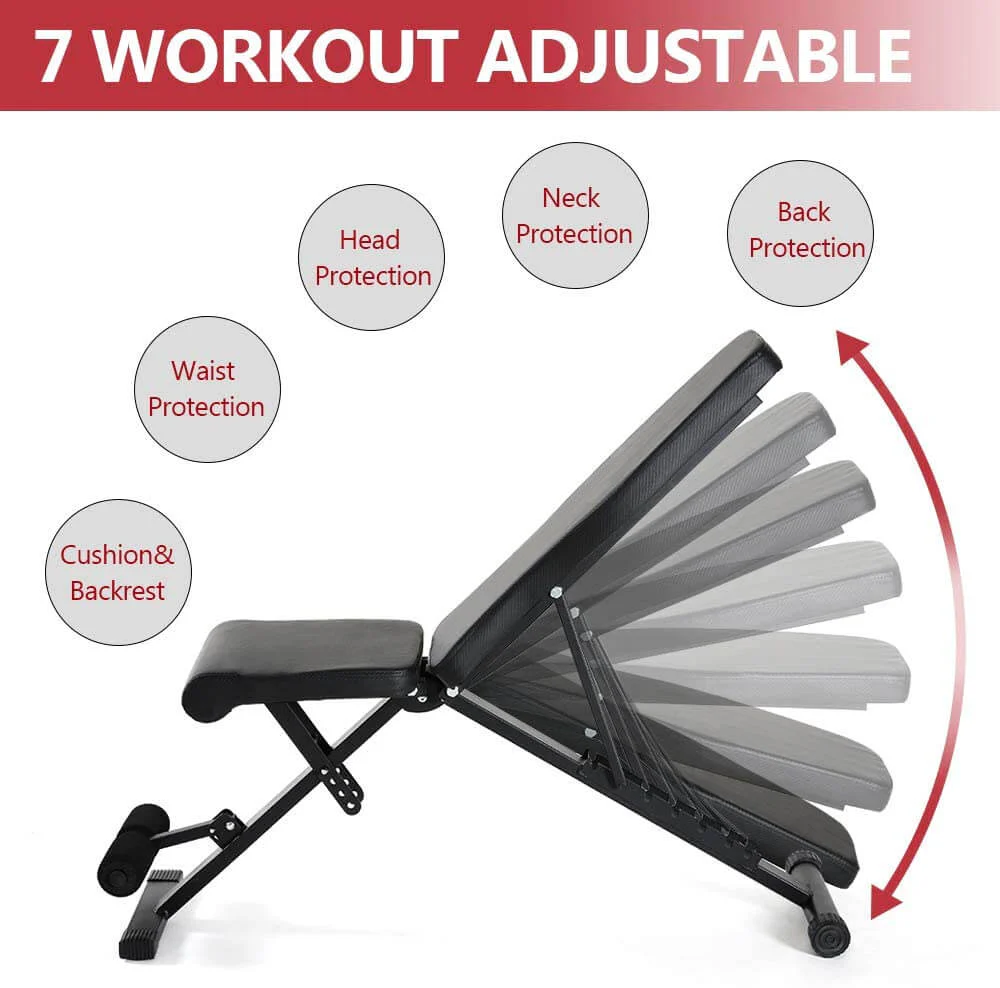 Weight Bench Adjustable Utility Weight Bench Workout Bench - Image 3
