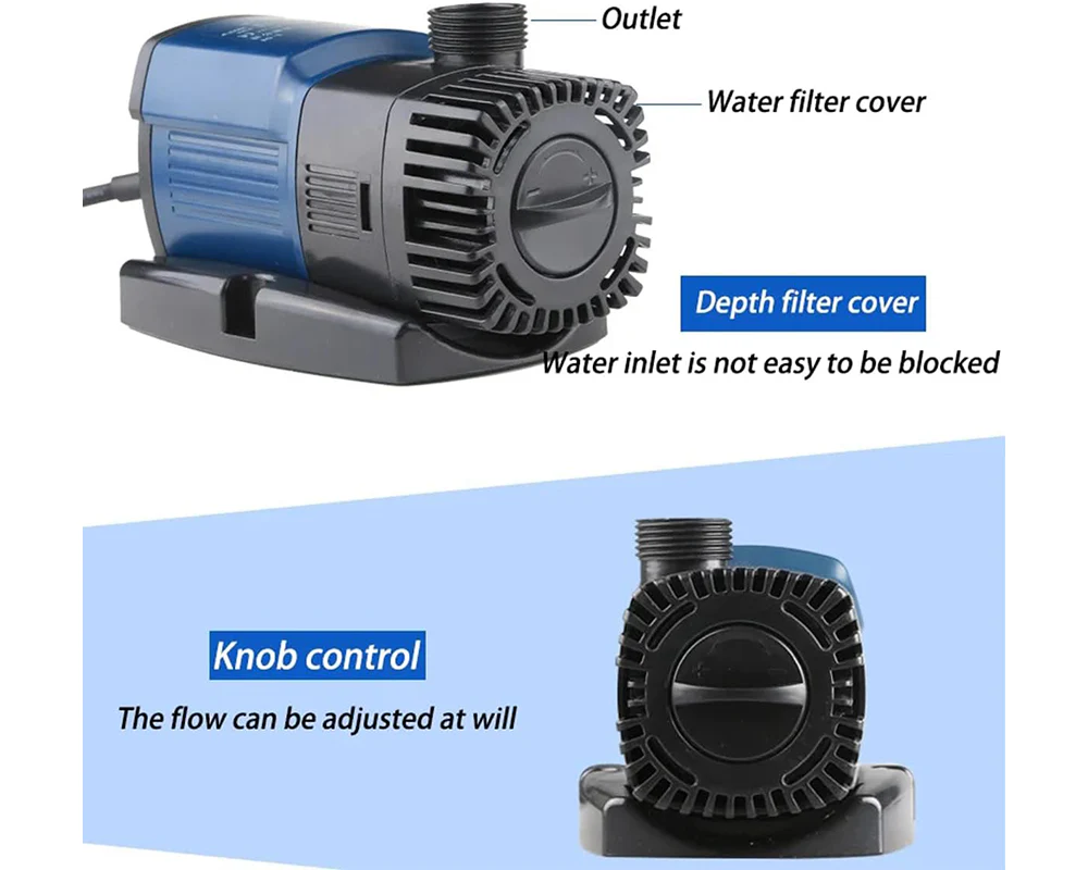 Sunsun JTP-1800 SuperEco Pond Pump Watercourse 1800l/h 11W - Image 8