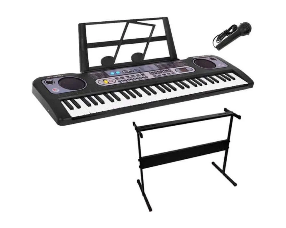 Keyboard Piano with Microphone and Piano Stand - Image 4
