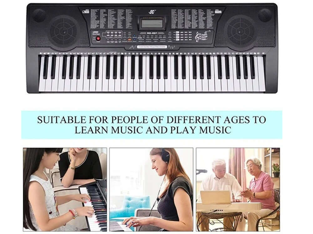 Electric Keyboard Piano 61-Key LCD Display With USB - Image 7
