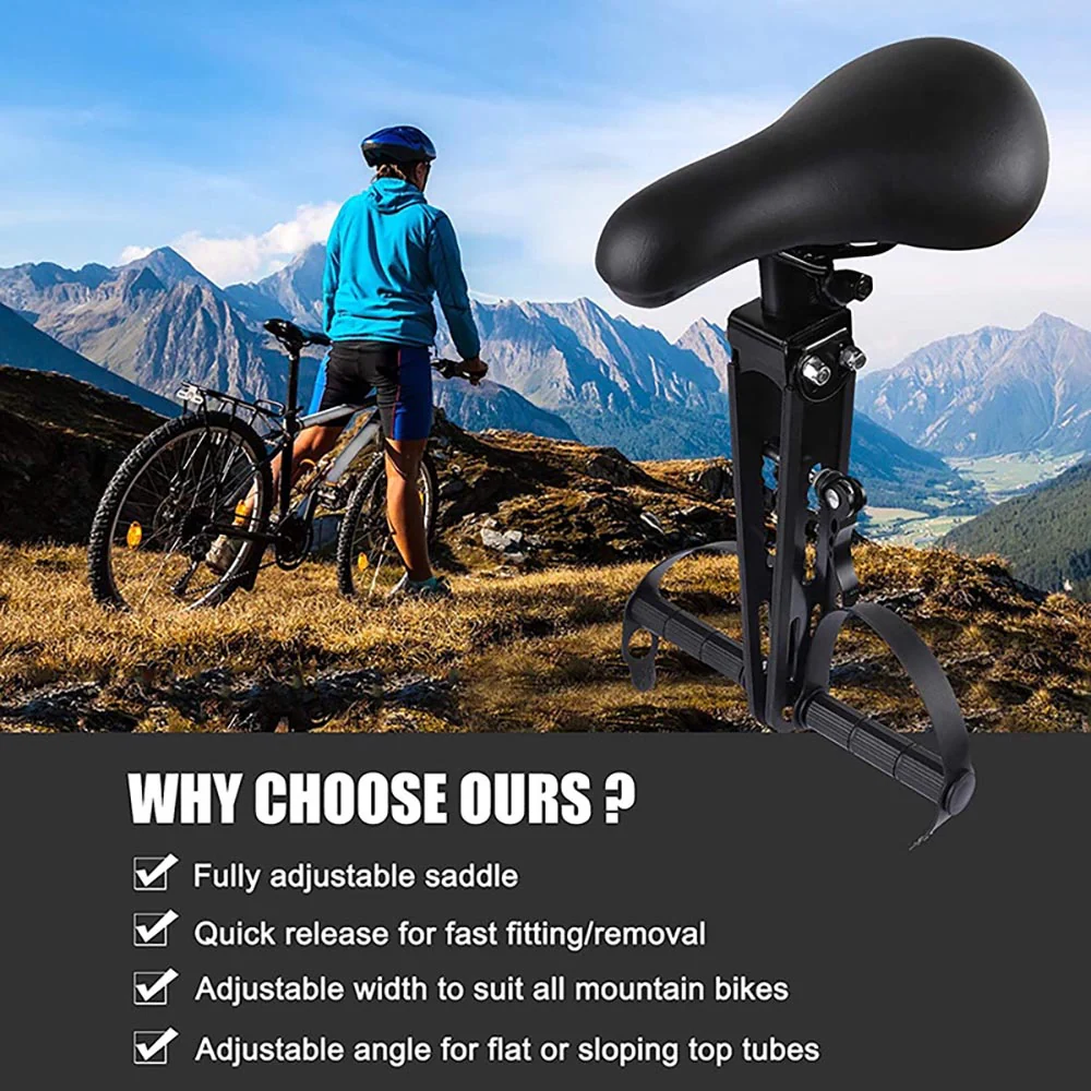 Kids Bike Seat and Handlebar Pack (2-5 years) Mounted Bicycle Saddle Seat child’s  Seat child Bike Seat - Image 5