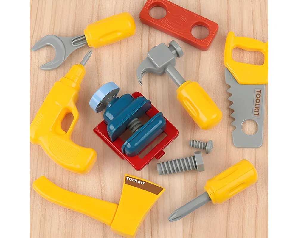 Carpenter Toy Tool Set 26pcs Carpenter Toy Tool Set with Mini Workbench for Kids - Image 6