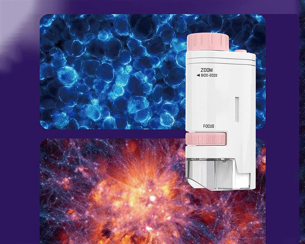 Kids Portable Microscope – 60X–200X Zoom Kids Portable Microscope with LED Light - Image 10