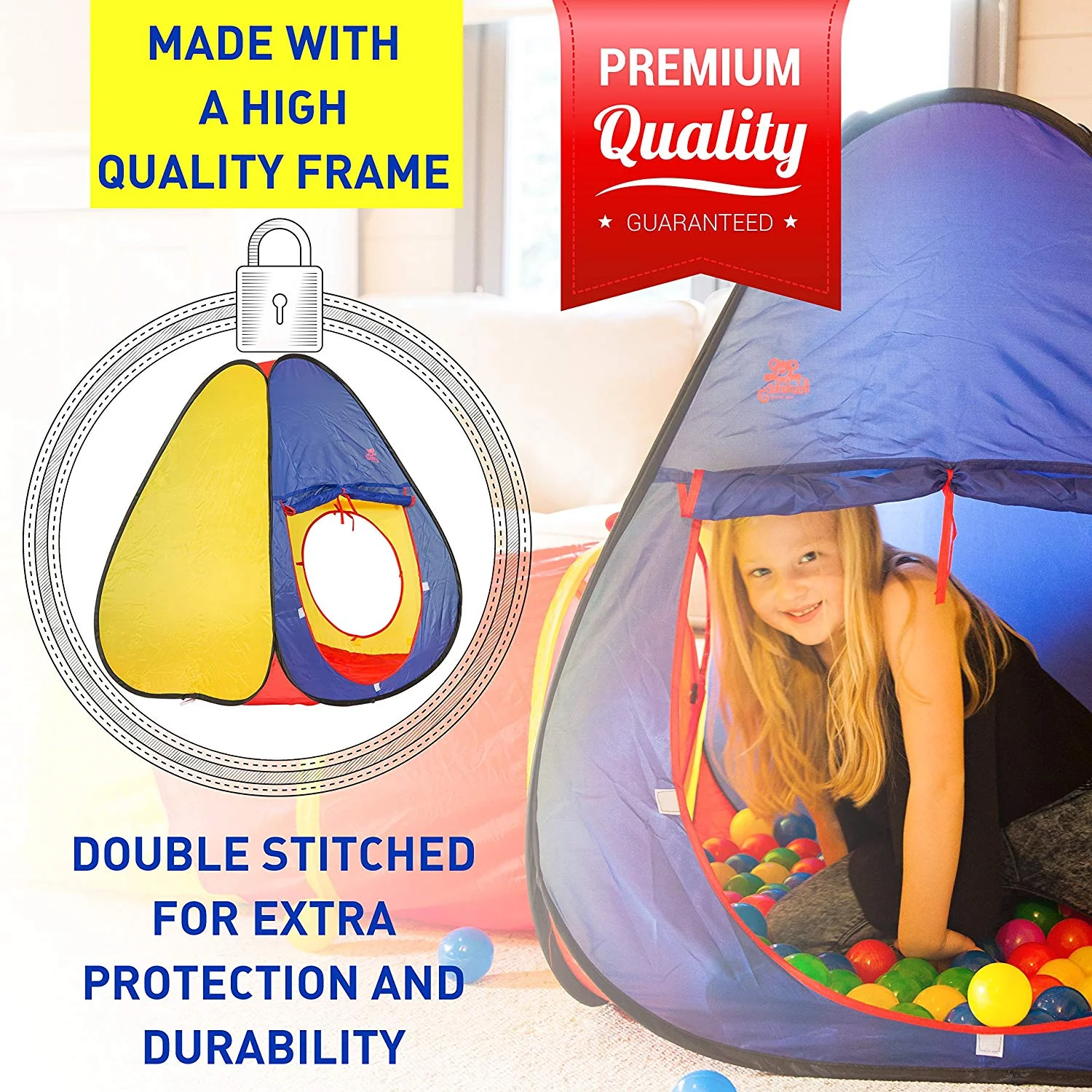 Kids Crawl Tunnel Play Tent - Image 5