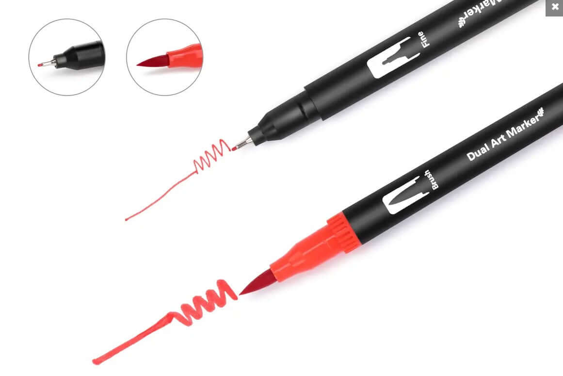 120pcs Dual Tip Watercolour Marker Pen Set - Image 5