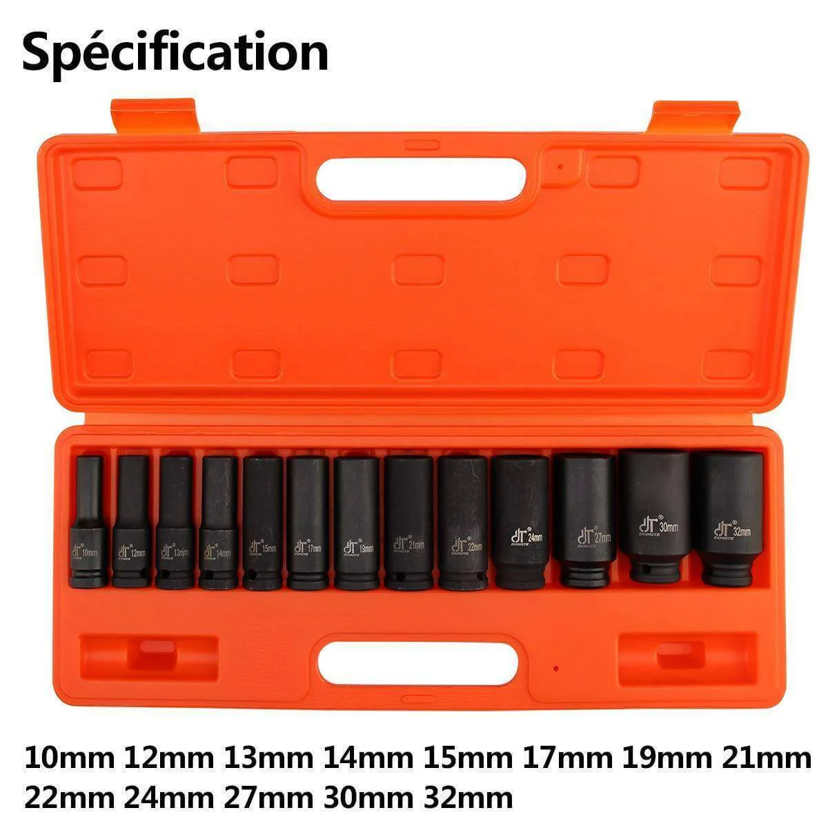 1/2" Deep Impact Socket Set 10-32mm - Image 4