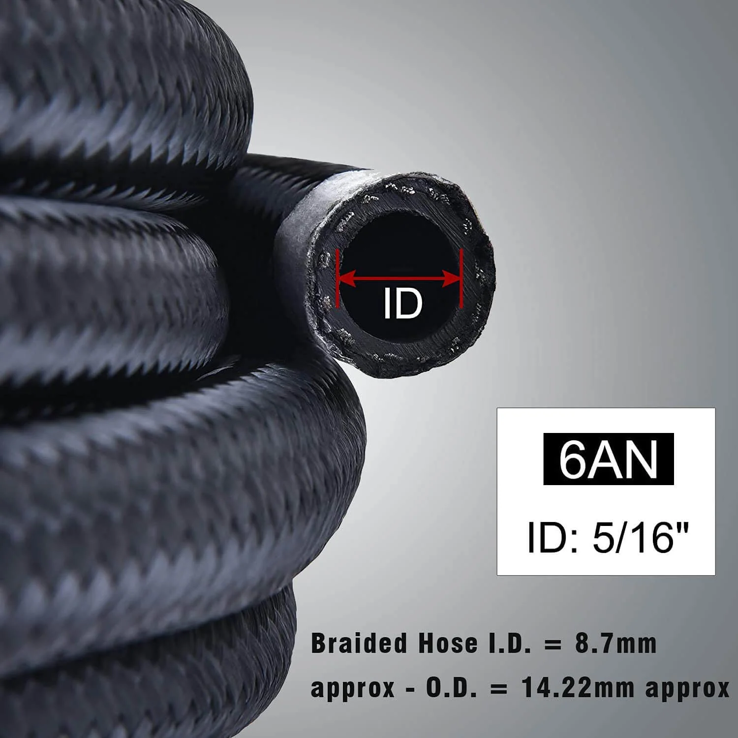 6AN Braided Fuel Hose kit - Image 2