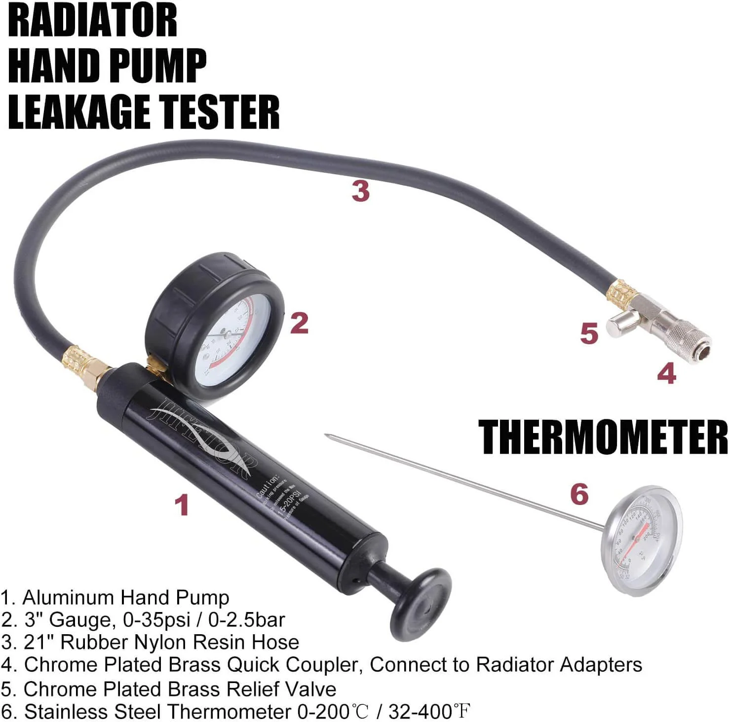 28Pc Radiator Pressure Test Set - Image 5