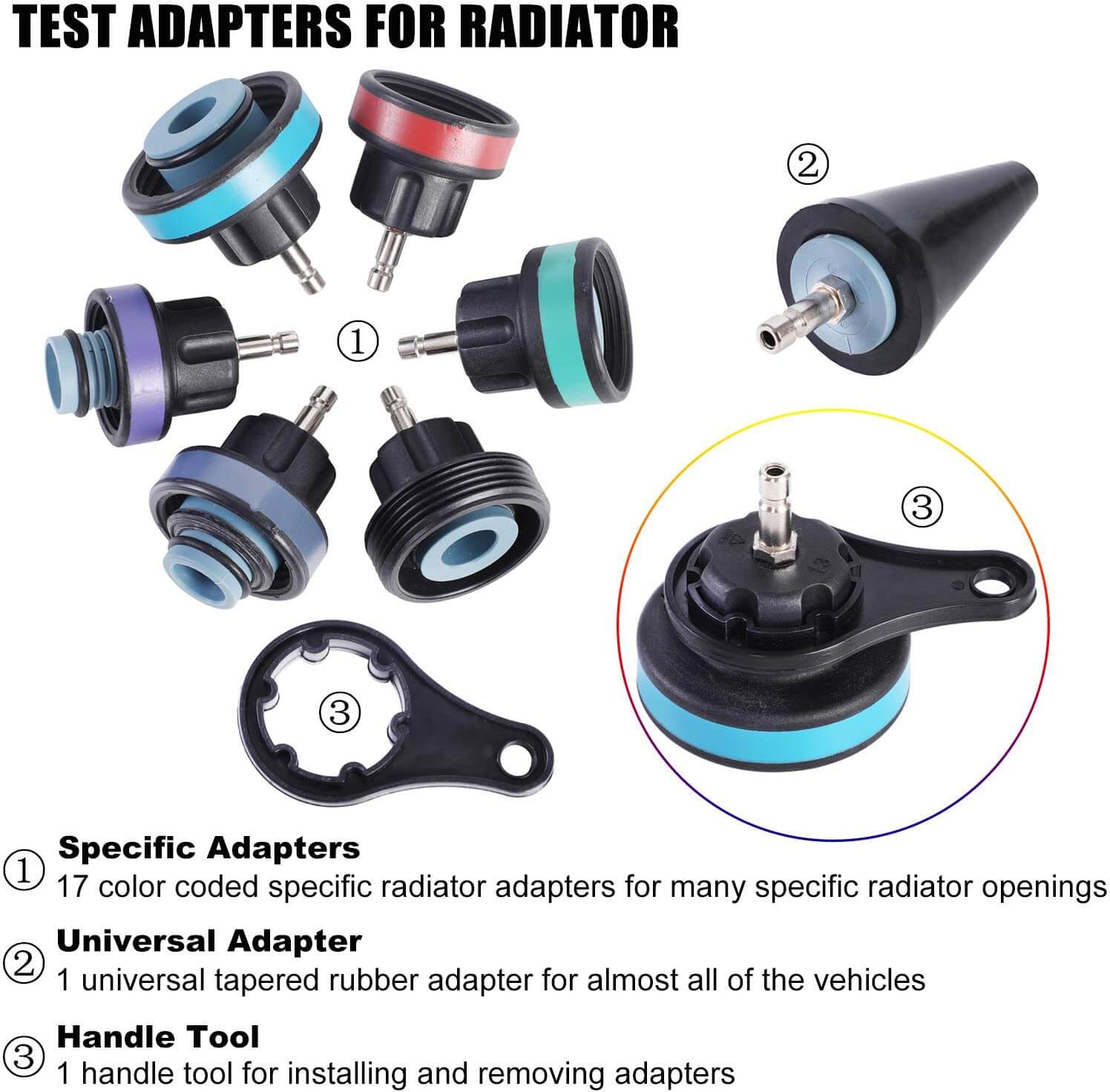28Pc Radiator Pressure Test Set - Image 6