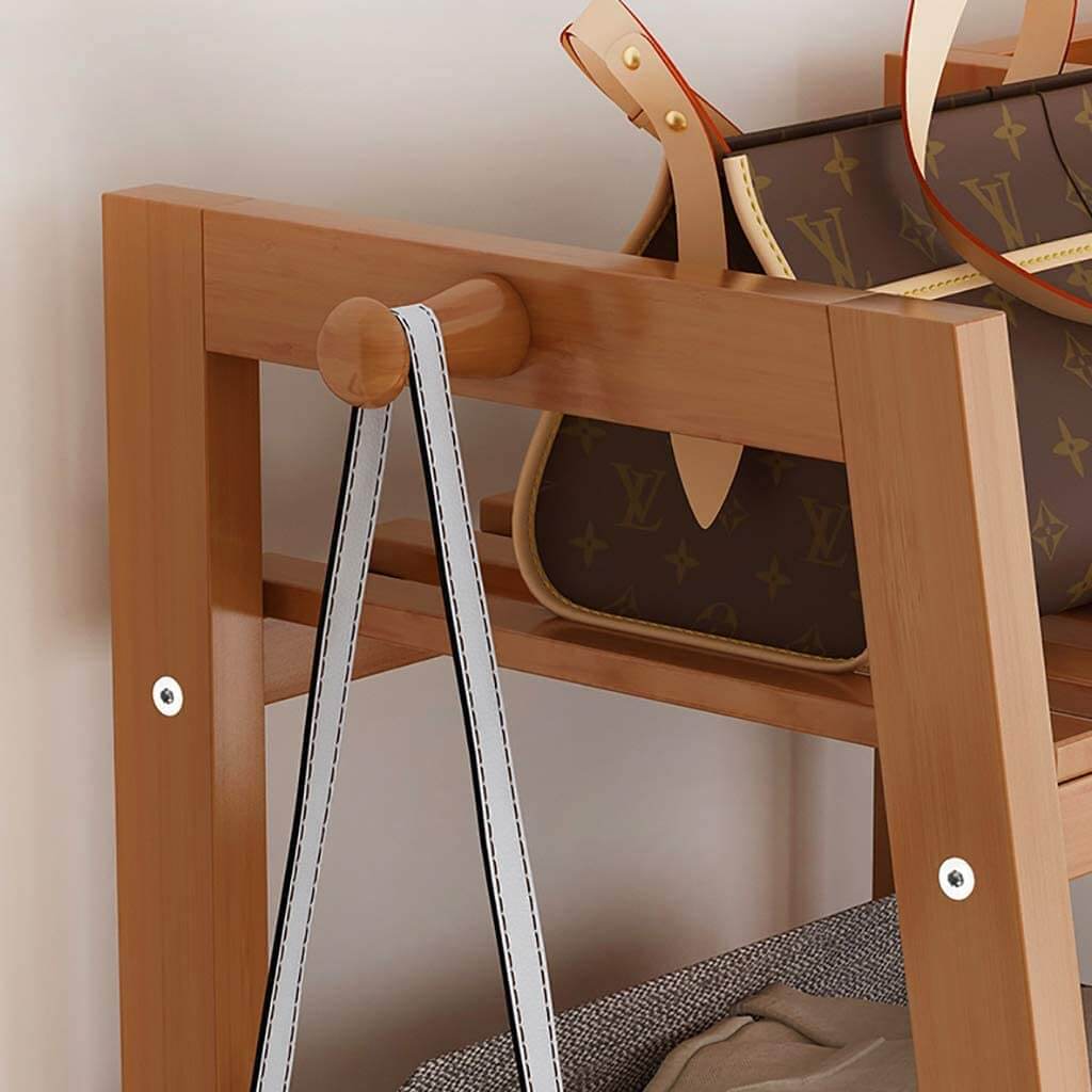Bamboo Wardrobe 1.1m wide 1.4m High 40cm Wide - Image 4