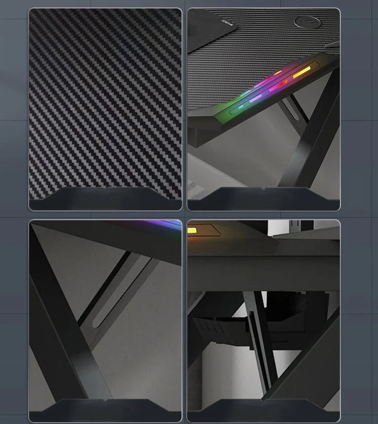 Gaming Desk Table 120cm RGB Light - Image 2